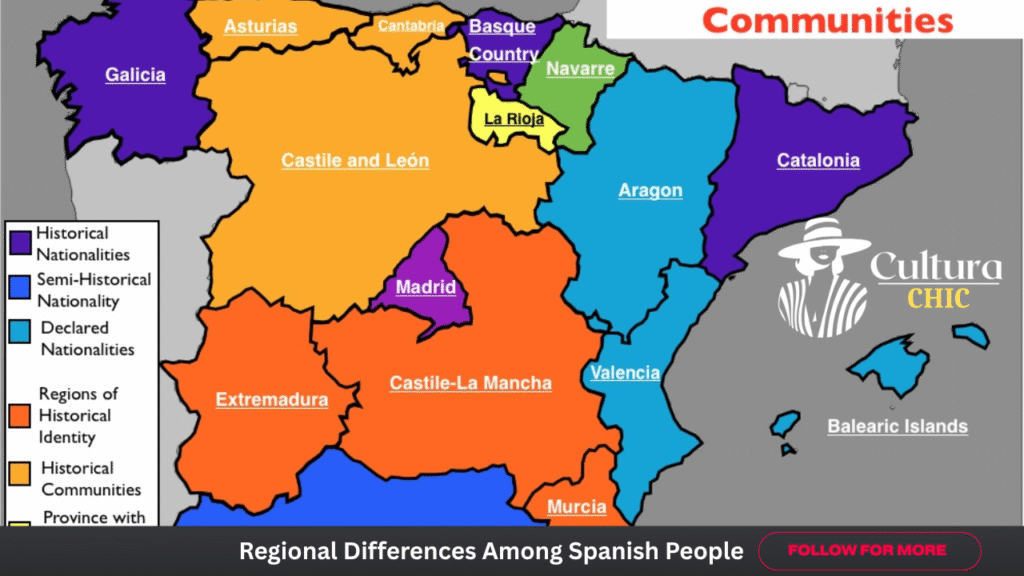 Regional Differences Among Spanish People